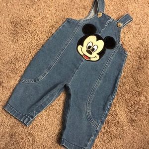 Vintage Disney Mickey Baby Overalls